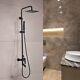 1-Spray 8.66 in. Square Bathroom Exposed Rainfall Pressure-Balanced Complete Sho