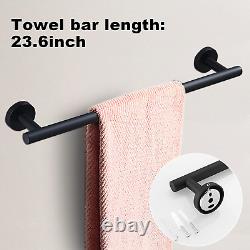 10Pcs Bath Tower Bar, Includes 2Pcs 23.6 Inch Towel Bar, 2Pcs 16 Inch Towel Bar, 2
