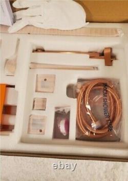 AYING Rose gold Waterfall shower Kit. Open box. NEW Please read and see all pics