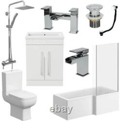 Affine AMELIESET5 Right Hand L Shaped Complete Bathroom Suite Package