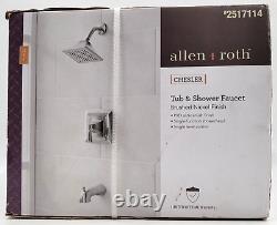 Allen + roth Chesler Brushed Nickel Single Function Square Bathtub/Shower Faucet