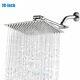 Bathroom Chrome Stainless Steel Square Rainfall Shower Head with Extension Arm