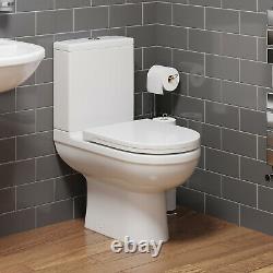 Bathroom Suite 1700mm L Shape Bath Screen Toilet Basin Pedestal Shower LH/RH