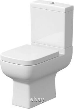 Bathroom Suite Complete LH 1700mm Bath Single Ended Basin Sink Taps Toilet WC