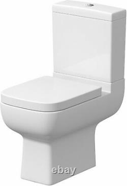 Bathroom Suite LH/RH L Shape Bath Close Coupled Toilet Basin Vanity Unit White