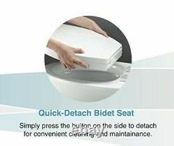 Bidet D-Shape Toilet Bidet Seat Non Electric Sleek Self Cleaning Nozzle NEW NEW