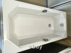 Carron Highgate bath 1800x800 complete with L shape panel and push button pop up