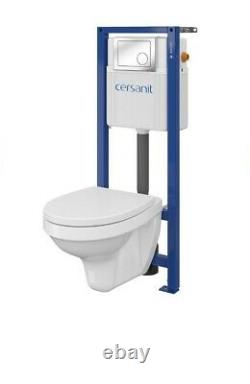 Cersanit Wall Hung Toilet complete set Best quality 10 years manufactur warrant
