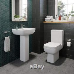 Complete Bathroom Suite 1600 L Shape Bath LH/RH Screen Toilet Basin Taps Shower