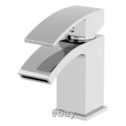 Complete Bathroom Suite 1700 LH/RH P Shape Bath Basin Pedestal Toilet Shower Tap