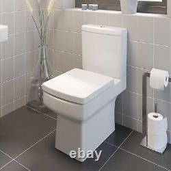 Complete Bathroom Suite Black 1700mm L Shape RH Bath Screen Basin WC Shower Taps
