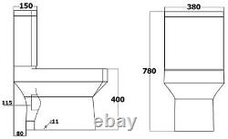 Complete Bathroom Suite LH/RH 1700 P Shape Bath Basin Pedestal Toilet Tap Shower