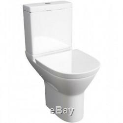 Complete Bathroom Suite P Shaped Bath Close Coupled Toilet Basin Screen Taps Set