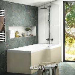 Complete Gold Cloakroom Pemberton L Shape RH Suite with Vanity Sink Toilet Unit