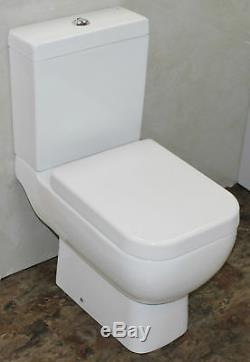 Complete L Shaped Bathroom Suite Toilet Sink Basin Shower Bath Screen & Taps Set