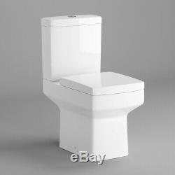 Complete L Shaped Shower Bathroom Suite Close Coupled Toilet Vanity Unit L/Hand