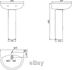 Complete P Shaped RH Bathroom Suite Toilet Basin Panel Screen Shower Taps Set