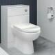 Complete Toilet Essence Gloss Concealed Cistern Unit & D-Shaped Toilet