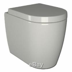 Complete bathroom suite L shaped bath RH toilet sink vanity unit tap grey brown