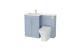Corsica 1100mm L Shape Combination Furniture/Basin Complete Set Bathroom Unit &