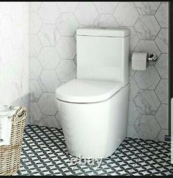 D Shaped Close Coupled Wc Complete With All Cistern Fittings With Top Dual