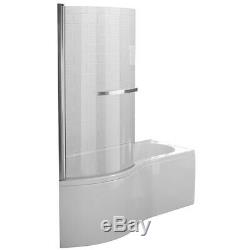 Duchy Hampstead Complete P-Shaped Shower Bath 1700mm x 703mm/750mm Left Handed