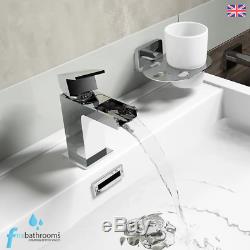 Full Bathroom Suite L Shape 1700mm Bath Vanity Unit Basin Sink WC Toilet Tap Set