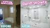 Giant Shower Renovation Master Bathroom Remodel