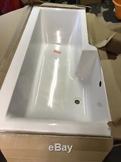 L Shaped bath 1675mm Elite Complete With Fixings