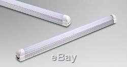 LED Integrated Tube Light T8 (1,2,3,4)ft complete fitting+ 8 2 sided connetor