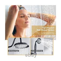 Matte Black Rain Shower System Complete Antique Shower Faucet Sets, Matte Bla