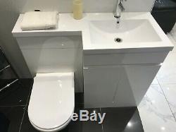 Modern Bathroom (Toilet) L-Shape Unit (Complete Set)