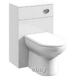 Nuie Mayford Complete Furniture Bathroom Suite L-Shaped Shower Bath 1700mm LH