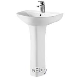 Premier Freya Complete Bathroom Suite with P-Shaped Shower Bath 1700mm Right H