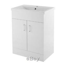 Premier Freya Complete Furniture Suite with 600mm Vanity Unit and B-Shaped Showe