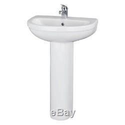 Premier Ivo Complete Bathroom Suite with B-Shaped Shower Bath 1700mm Right Han