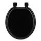 Round Closed Front Toilet Seat in Black (NEW) (FREE SHIPPING)