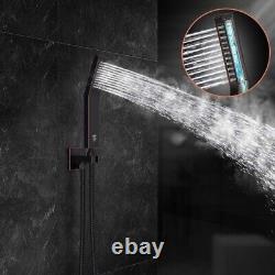 SR SUN RISE 12 Inch Oil Rubbed Bronze Shower System Brass Bathroom Luxury Rai