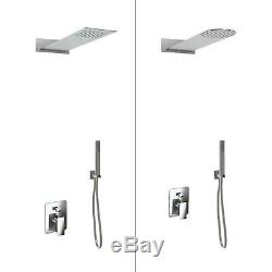Shower Head Wall with Mixer Shower 2 Ways Complete Kit Shower Steel