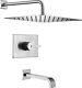 Shower System with Waterfall Shower Head Shower Faucets Sets Complete Pressure