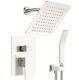 SunCleanse Shower System with8 Rain Shower Head, Wall Mounted, Brushed Nickel