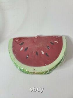 Watermelon Candle & Container Holder Set 6 Complete & 3.5 Half Shape Lot 5 New